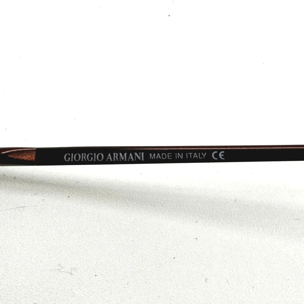 Vintage Armani Eyeglasses Unisex 51mm Brown 274-T Oval Titanium‎ Italy NEW Y2K